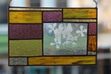 Golden Hydrangea Enverre with Stained Glass / Main Image